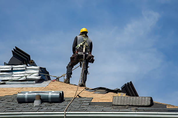 Professional Roof Replacement technician working in Thompsonville, NY